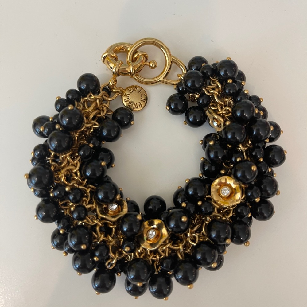 Vintage JCrew Rare black enamel bracelet
